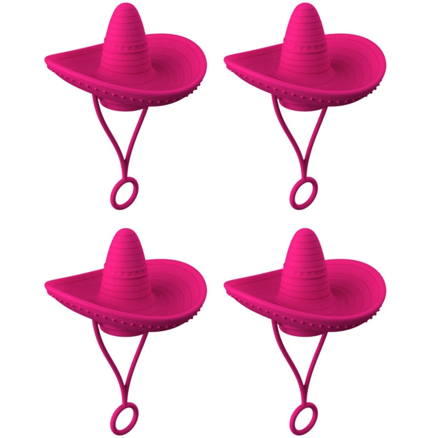 Stylish Cowboy Hat Straw Covers - Reusable drink toppers made from premium silicone for outdoor fun and fresh beverages