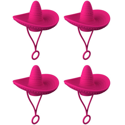 Stylish Cowboy Hat Straw Covers - Reusable drink toppers made from premium silicone for outdoor fun and fresh beverages