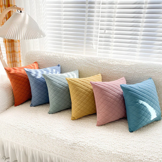 45x45cm velvet cushion with flannel fabric in solid colour options