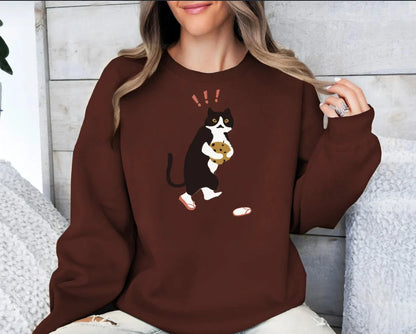 Stylish women's printed long sleeve hoodie in various colors