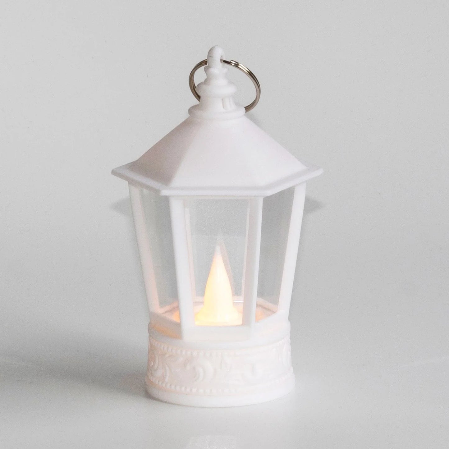 Festive LED Christmas lanterns with Santa Claus, snowman, and other holiday-themed designs