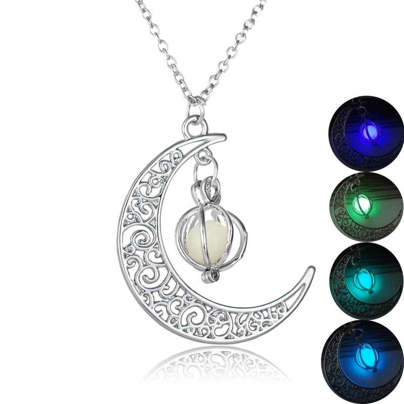 Luminous Moon Stone Necklace: Radiant Charm for Any Occasion