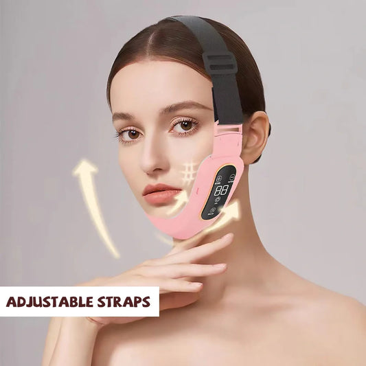 Microcurrent Face Massager with EMS and LED Therapy for facial slimming and skin rejuvenation