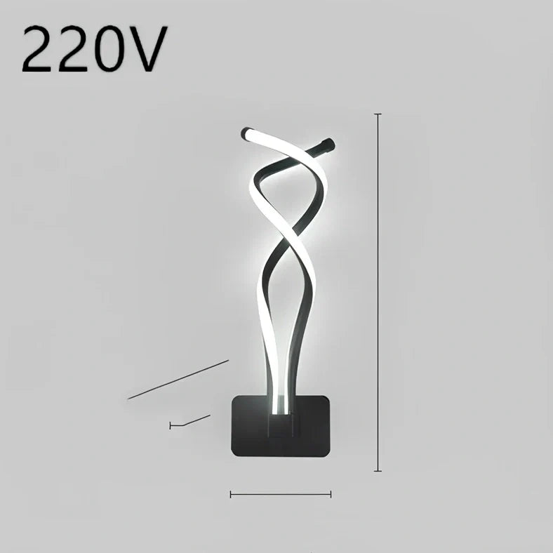 Nordic minimalist LED wall lamp in black with silicone shade, 220V for bedroom bedside use, 30000-hour lifespan