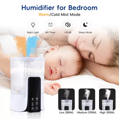 6L Smart Humidifier with UV sterilization and remote control