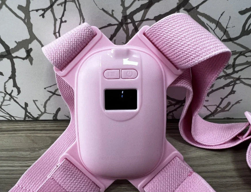 Adjustable Smart Posture Corrector with angle and tension sensors to improve posture and reduce back pain