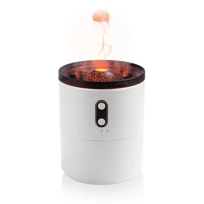 Volcanic Aroma Diffuser with Jellyfish-Inspired Design, Dispersing Essential Oil Fragrance and Emitting Soothing Night Light