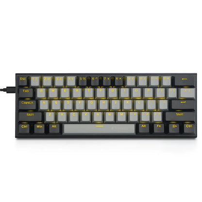 Aluminium alloy mechanical keyboard key caps in black, grey, and green colour scheme