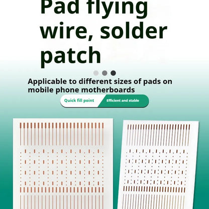 Red copper square spot welding patch for mobile phone repair, 28mm length, 28mm thickness, 1mm width