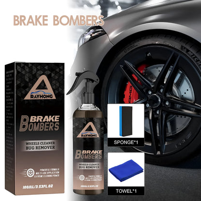 120ml car brake cleaner bottle with sponge towel for disc brake and caliper cleaning