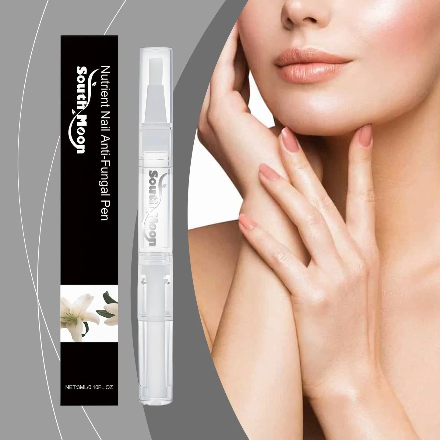 3ml nail care pen with ginger and tea tree formulation for targeted application