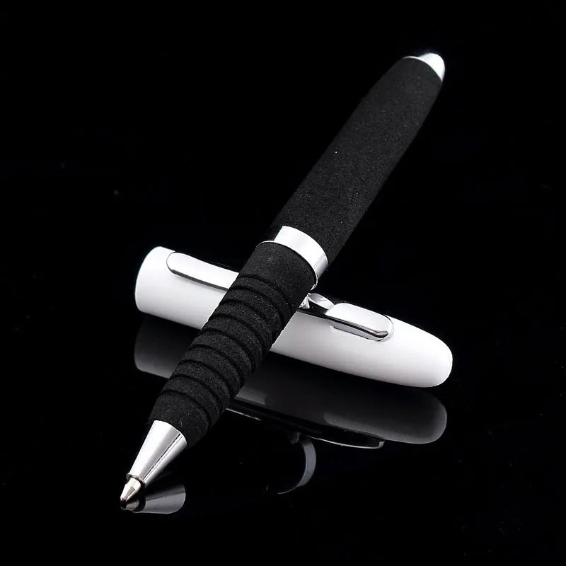 EVA Metal Cap Mini Ballpoint Pen with metal body, 112mm length, and 1.0mm tip in various refill colours