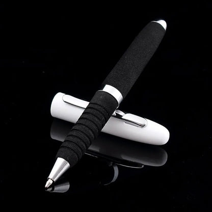 EVA Metal Cap Mini Ballpoint Pen with metal body, 112mm length, and 1.0mm tip in various refill colours