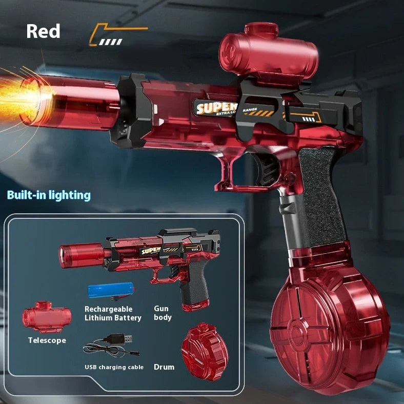 Ice Mouse electric water gun toy with 500ml water tank and high-speed firing system