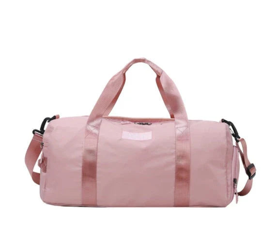 Premium durable fitness gym bag with separate compartments for shoes, laundry, and other gear, made of water-resistant materials for versatile use