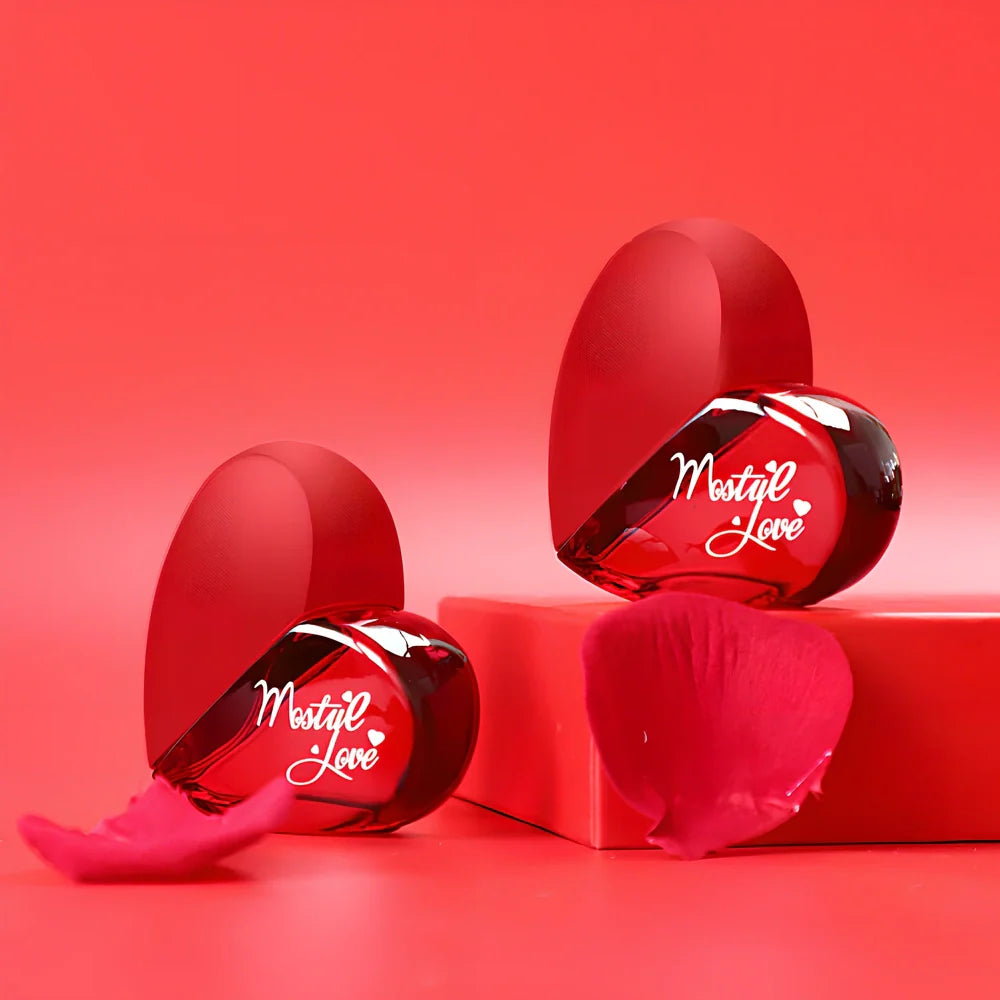 Love Perfume 50ml bottle in DXR220 and pink DXR220B variants with spray mechanism