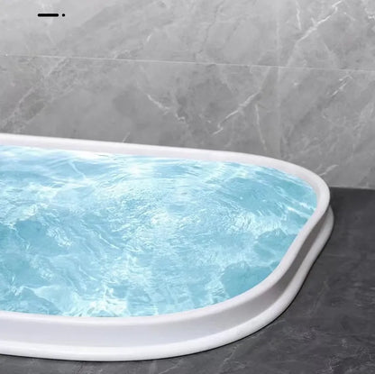 Flexible silicone bathroom waterproof strip in black, grey or white for shower room dry-wet separation