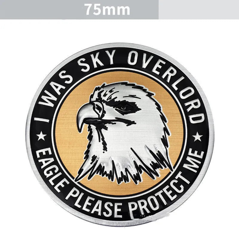 Aluminium car body badge sticker with lion design for vehicle exterior modification