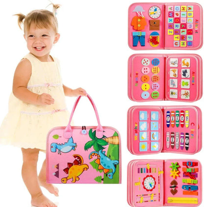28x44cm felt learning board with puzzle elements for early education