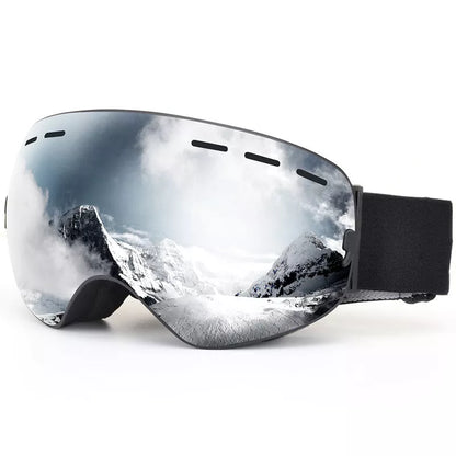 HX18 Edge Ski Goggles with anti-fog coating and windproof design
