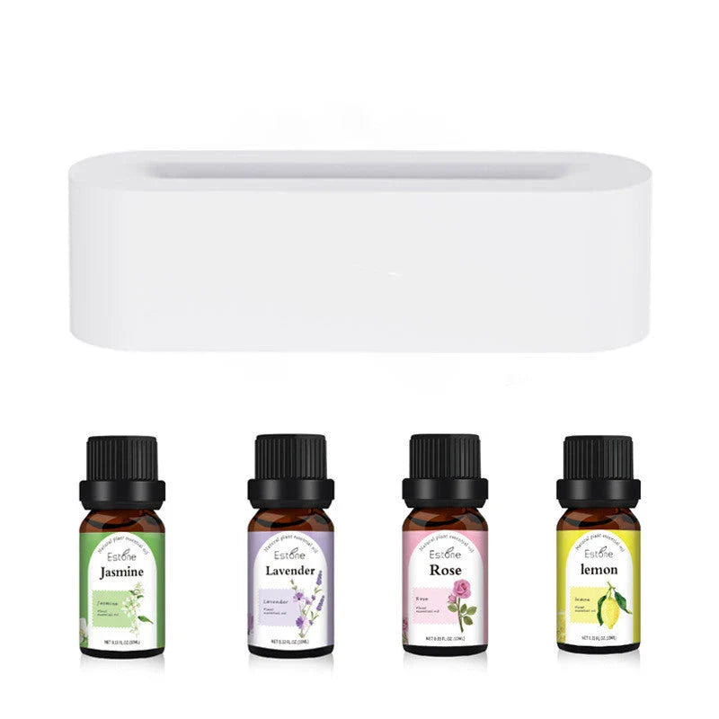 Soothing Aroma Diffuser with Flame-Like LED Lighting and Ultrasonic Humidification