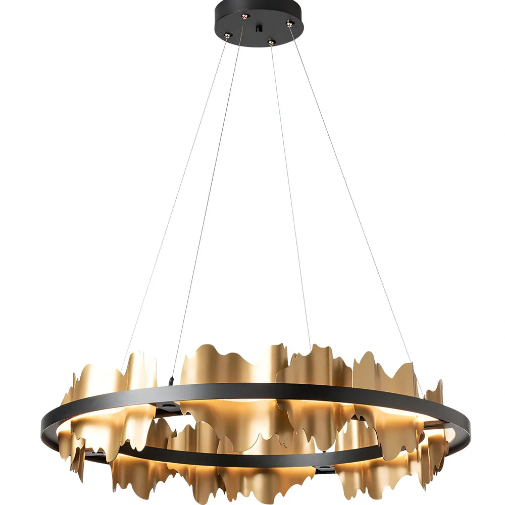 Italian minimalist iron pendant lamp with organic glass shade in black finish, adjustable height mechanism