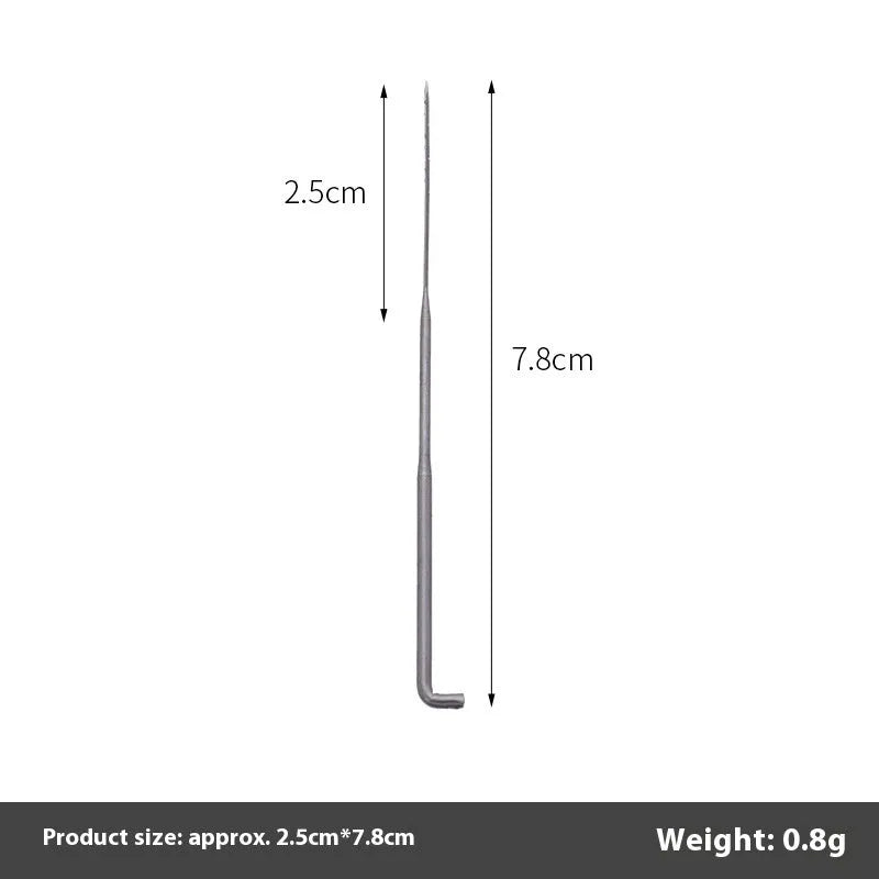 Wool felt stamp pin handicraft tool with oil-free needles in 9.0cm, 8.6cm and 7.8cm lengths and multiple needle types