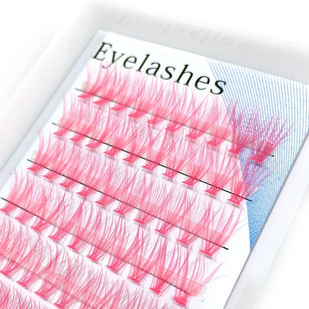 Hand-applied false eyelash extensions in multiple colours and lengths from 10mm to 16mm