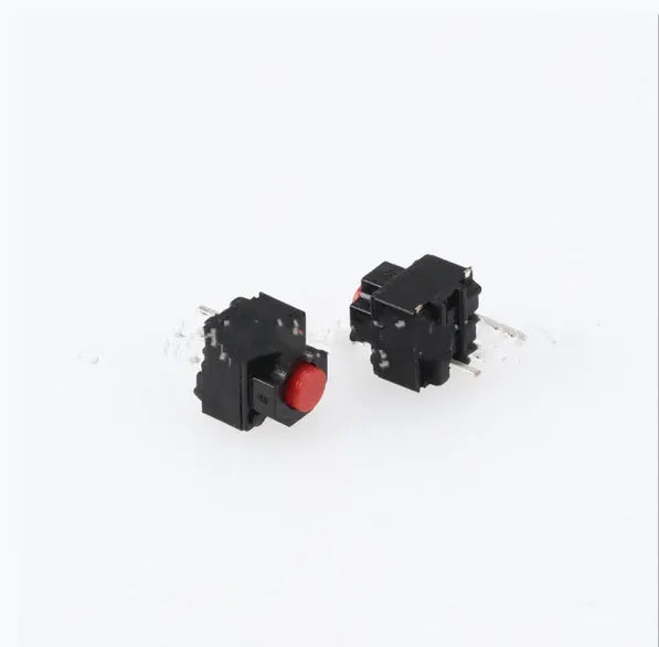 Waterproof aluminium tact switch with patch pins and 1A current rating