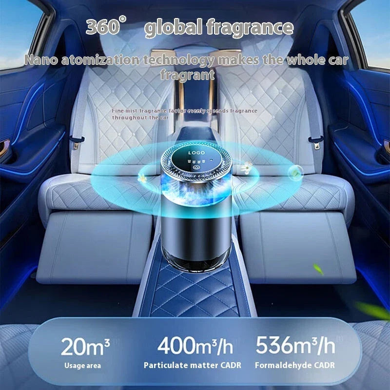 Stylish car diffuser air freshener with natural fragrance options for RVs, trucks, and sedans