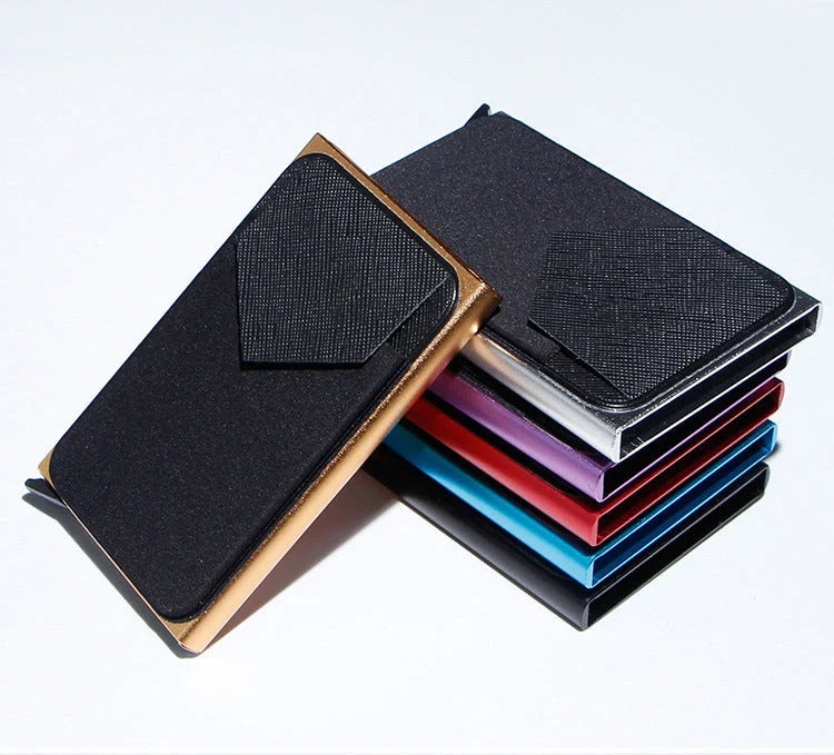 Aluminum alloy anti-theft multi card holder in various colors