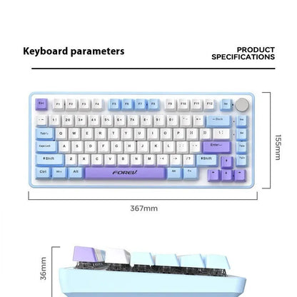 K98 mechanical keyboard and matching wireless mouse in a selected colour from the range on a desk.