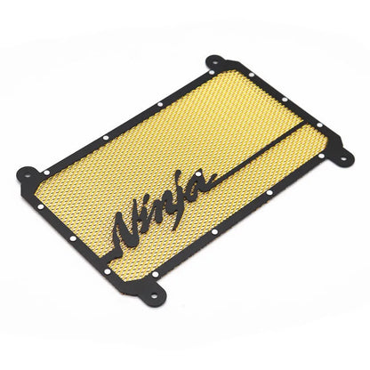 Aluminium mesh water tank cover for Kawasaki Z400 Ninja 400 motorcycle in choice of colours.