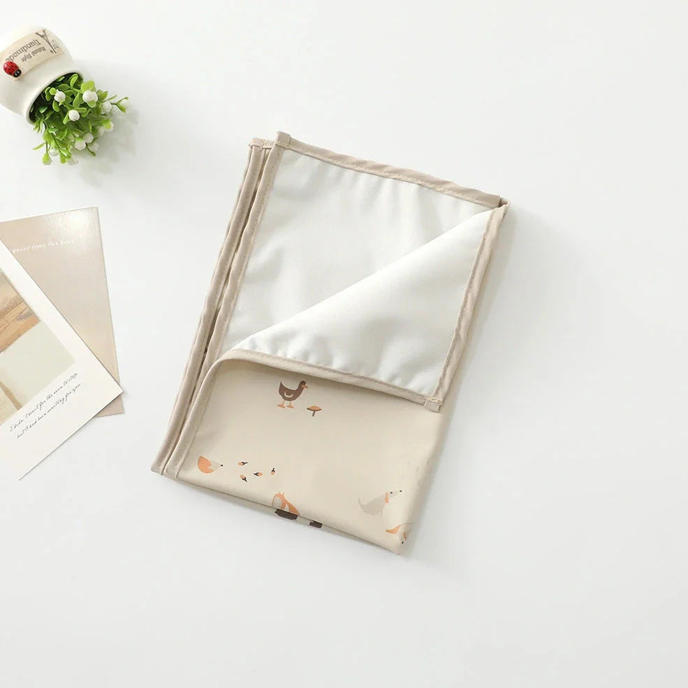 Baby Fashion waterproof washable diaper pad with animal print design in multiple size options