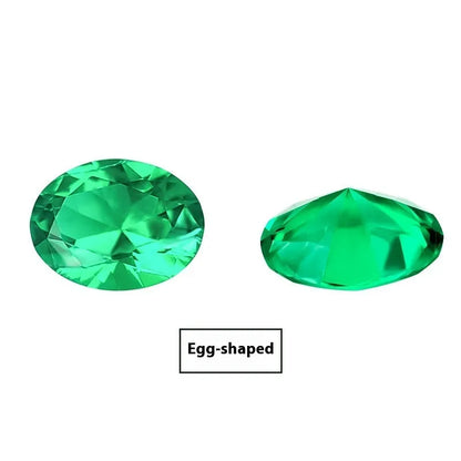 Cultivated emerald gemstones in round and grandmother cuts with Columbia green treasure colour