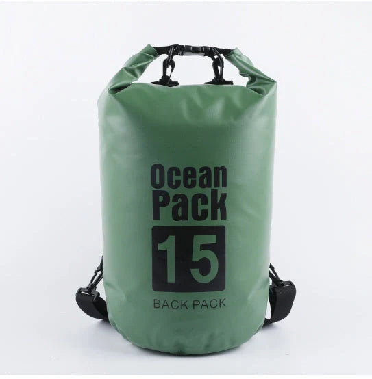 2L waterproof dry bag in various colors for outdoor activities