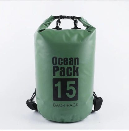 2L waterproof dry bag in various colors for outdoor activities