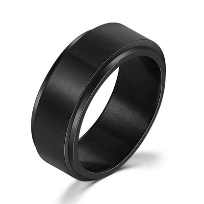 Stylish titanium steel hip hop ring in various colors and sizes