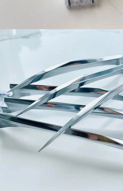 Premium aluminum cosplay war claws in matte and mirror finish for costumes and Halloween