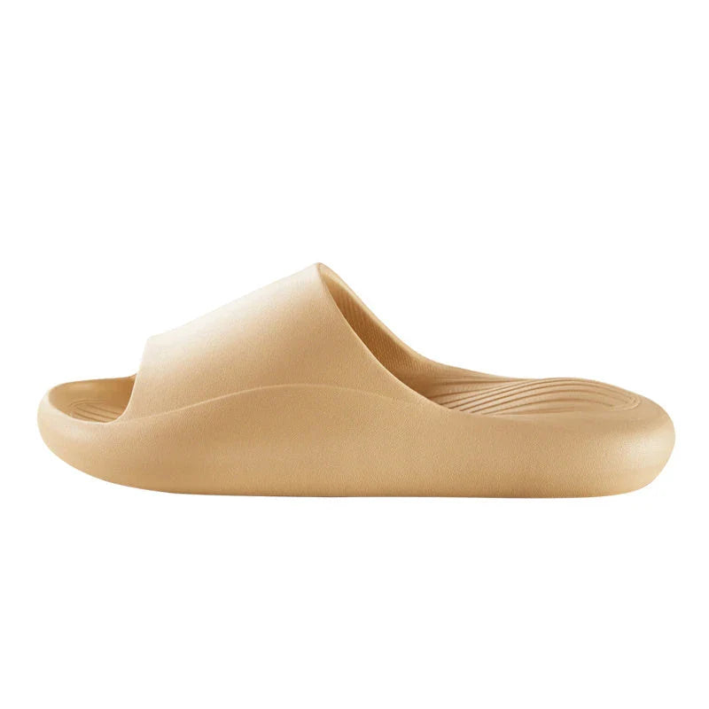 Fashionable and comfortable slippers with cushioned soles and anti-skid technology, available in a variety of vibrant colors.