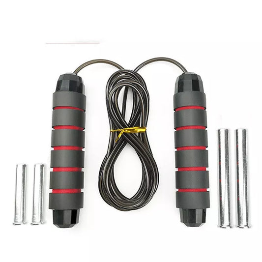Adjustable load steel wire skipping rope for weight loss and fitness