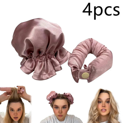 Heatless Curl Stick with cloth cover for safe, no heat hair styling