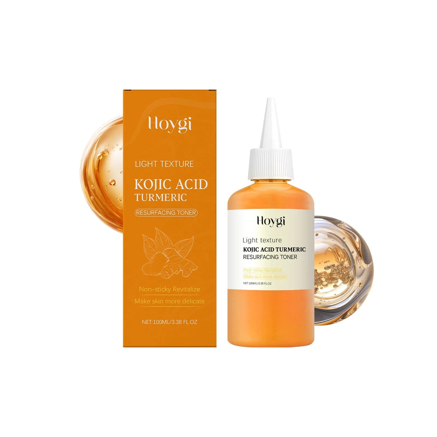 100ml turmeric moisturising water bottle with clear packaging for export markets