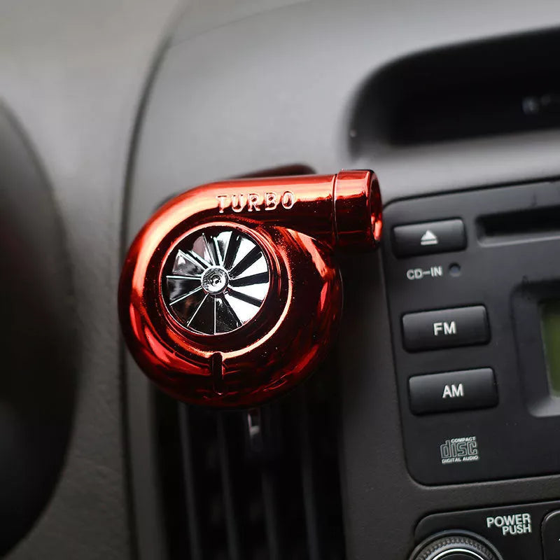 Universal Turbo Car Perfume with rotary air outlet in various colors