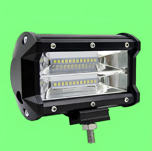 5-inch black LED work lamp for off-road vehicles with 24 LEDs and bracket mount
