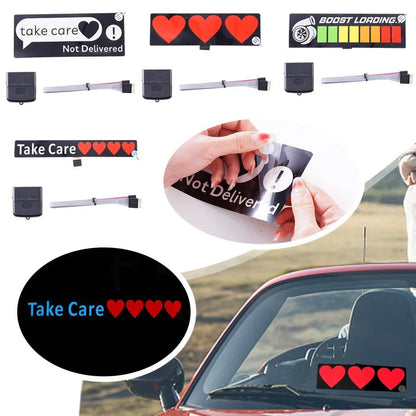 Ultra-thin LED car windshield glow panel with uniform brightness and multiple design options