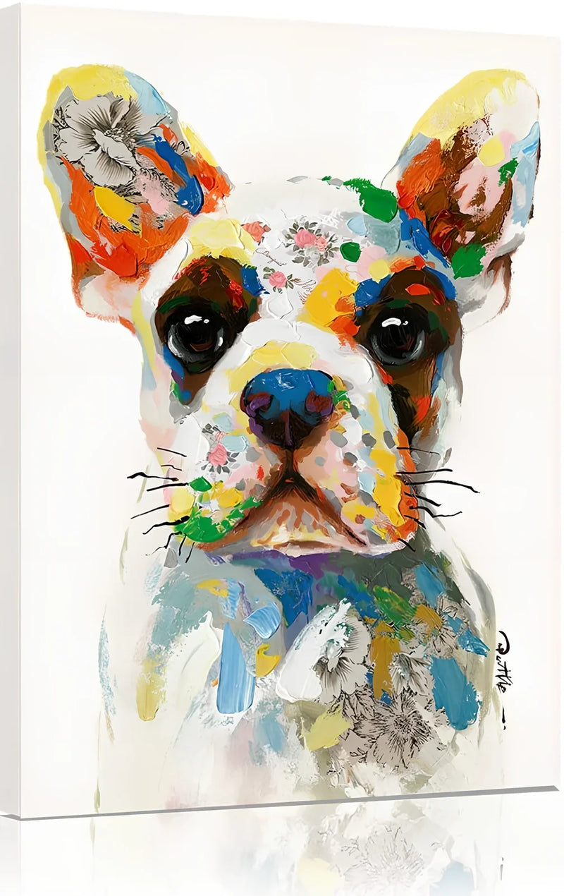 Canvas wall art featuring oil painting reproduction on stretched canvas with water-based pigment ink that resists fading, available in four UK-standard sizes from 20x30cm to 50x75cm with frameless or framed options