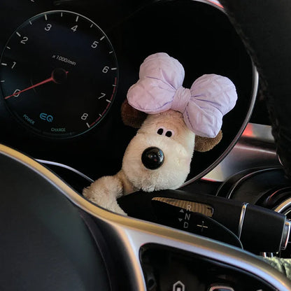 Cotton cartoon doll ornament for car pregnancy block coverage with hanging design