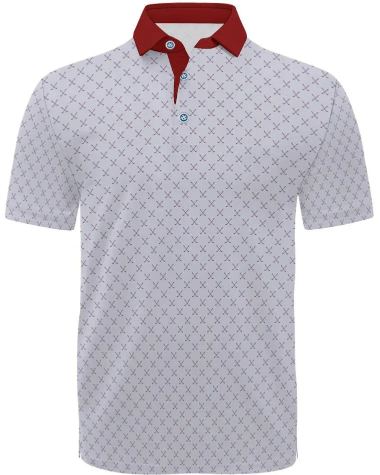 Men's 3D printed short sleeve T-shirt in Japanese retro style with zipper decoration on front.