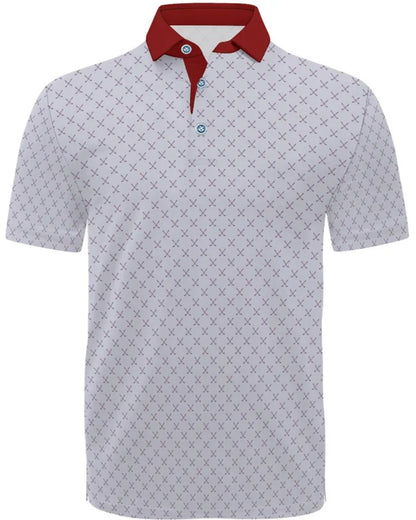Men's 3D printed short sleeve T-shirt in Japanese retro style with zipper decoration on front.